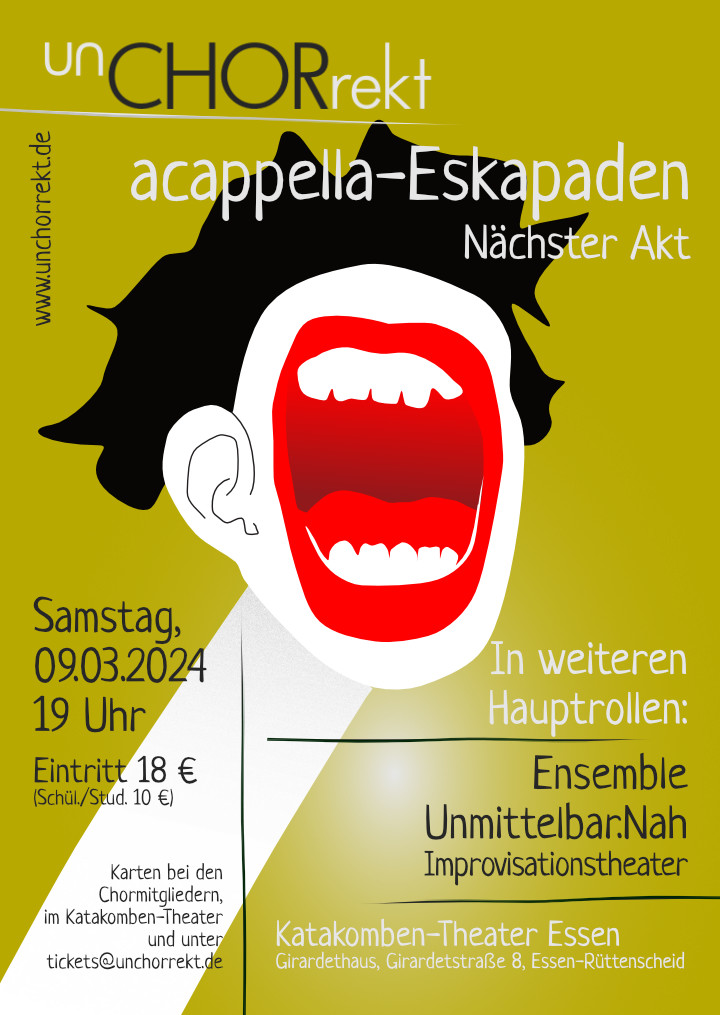 Plakat zum Konzert am 09.03.2024 im Katakomben-Theater